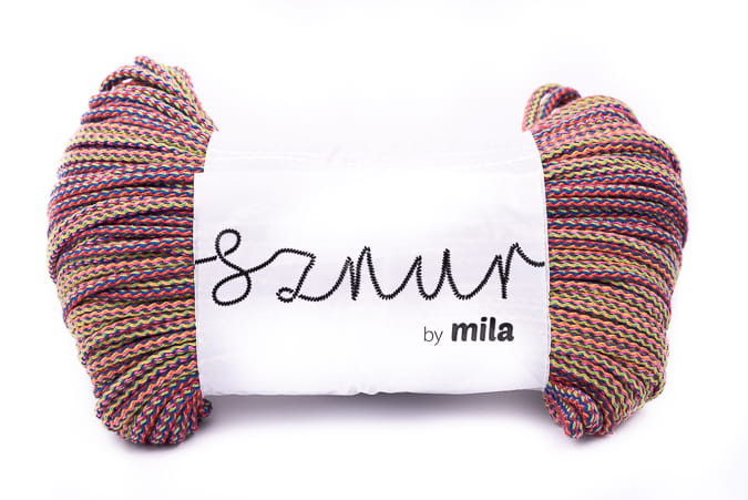 Sznur 5 mm-es zsinórfonal, PM113. MIX. többszínű