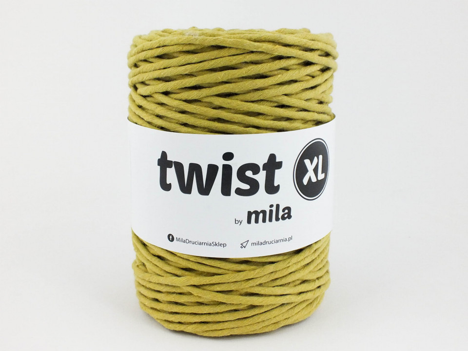 Sznur Twist XL, 5 mm, kiwi auriu