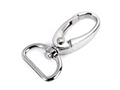 Forgókarabiner, 20 mm nikkel