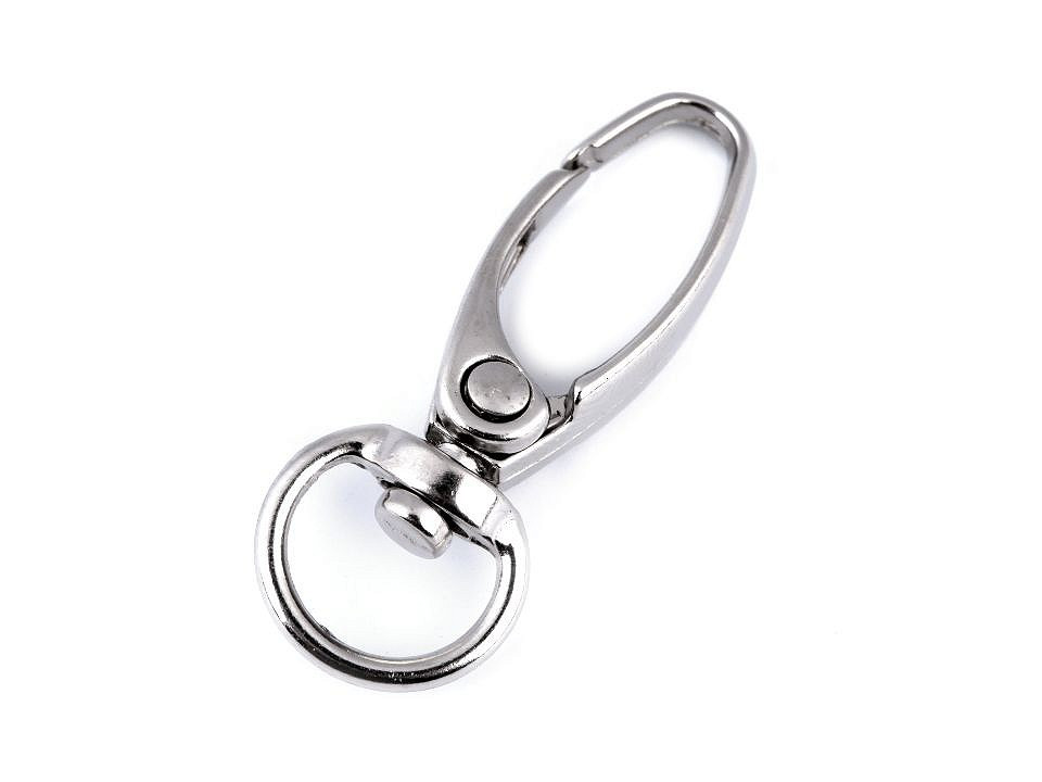 Carabină metalică pivotantă, gaură 10 mm, nichel