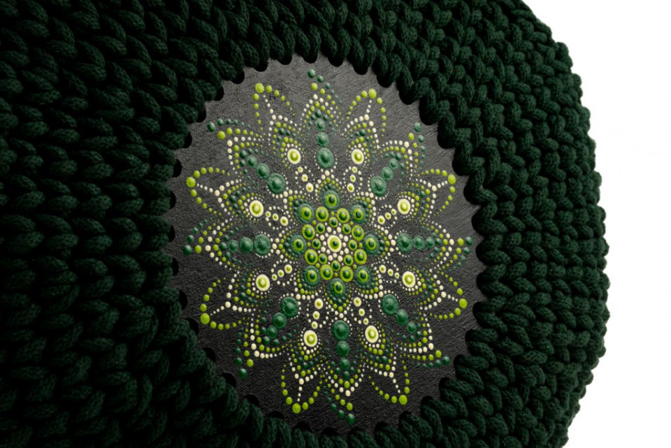 Geanta Crosetata Cu Mandala Verde/verde