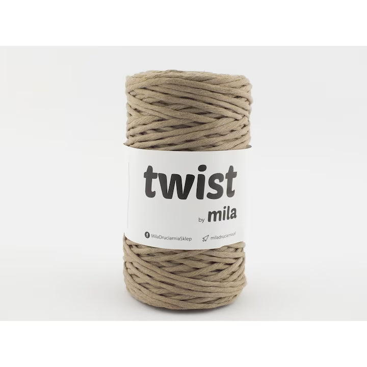 Sznur Twist, 3 mm sodrott zsinór, 46 cappuccino